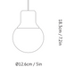 &Tradition, Mass Pendant NA5 Marble, Pendant,