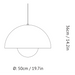 &Tradition, Flowerpot Pendant VP2, Grey Beige, Pendant,  Verner Panton