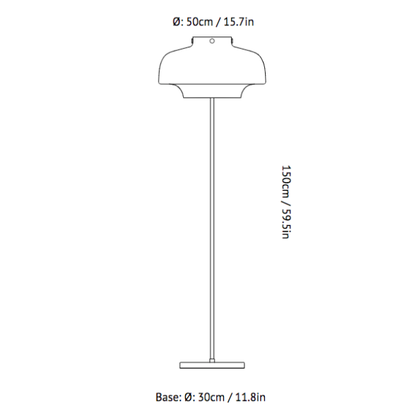 &Tradition, Copenhagen Floor Lamp SC14, Floor,
