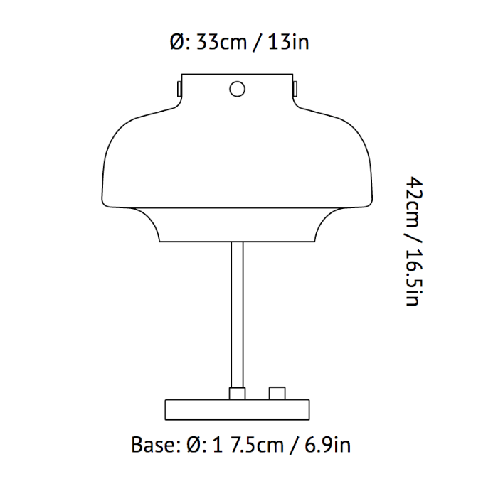 &Tradition, Copenhagen Table Lamp SC13, Table / Task,