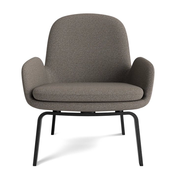 Era Lounge Chair Low Black Oak, fabric:  Kvadrat Canvas 2 fabric 0244
