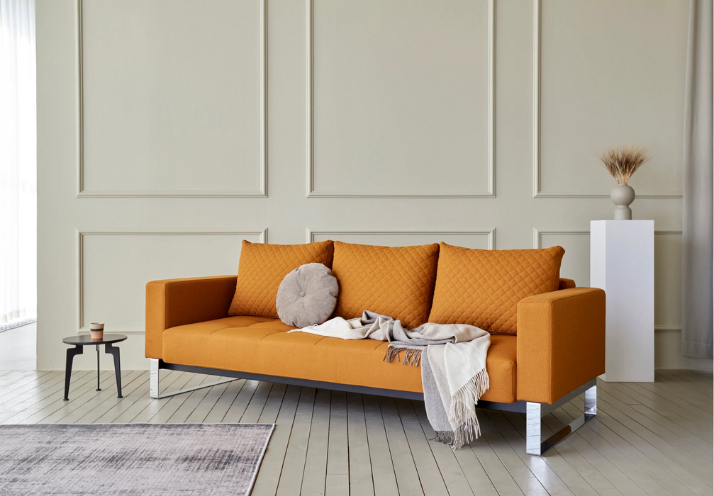 Cassius Quilt Chrome Sofa Bed