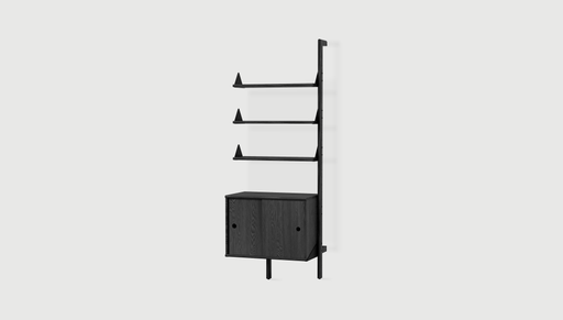 Black Uprights/ Black Brackets/ Black Shelves