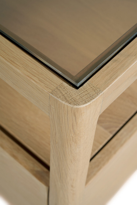 Spindle bedside table