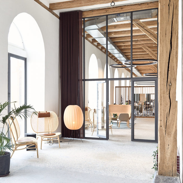 Made by Hand, Knit-Wit Medium Floor Lamp 65, Burgundy, Floor,