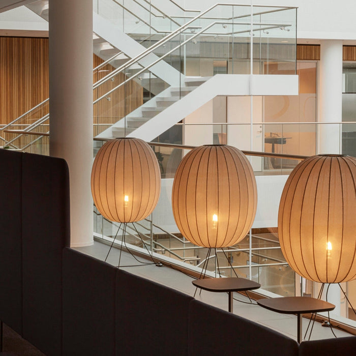 Made by Hand, Knit-Wit Medium Floor Lamp 65, Blue Stone, Floor,