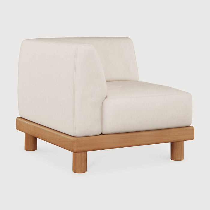 Monocle outdoor end seater with L arm