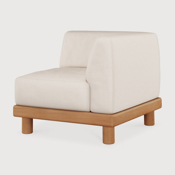 Monocle outdoor end seater with R arm