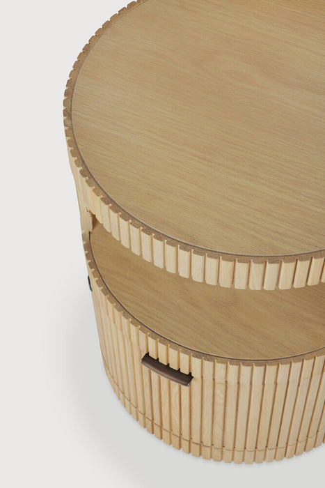 Boomerang drawer unit