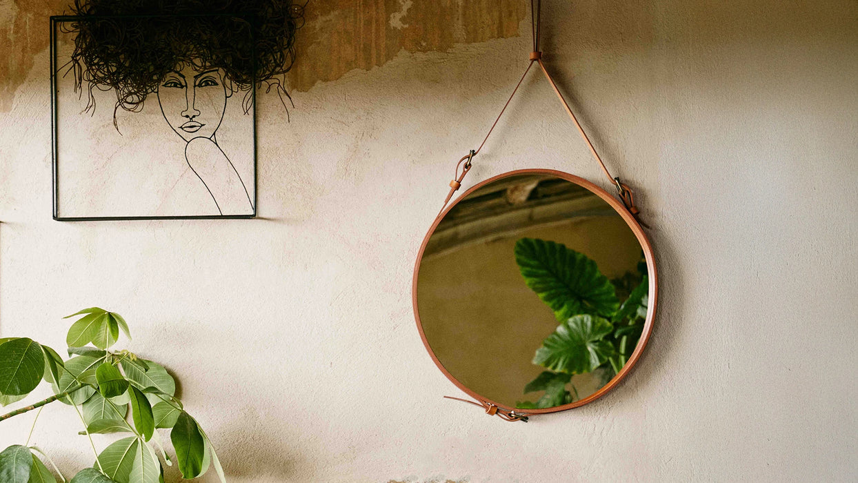 Adnet Wall Mirror, Circular