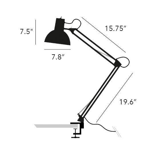 Midgard, Spring Balanced Clamp Lamp, 