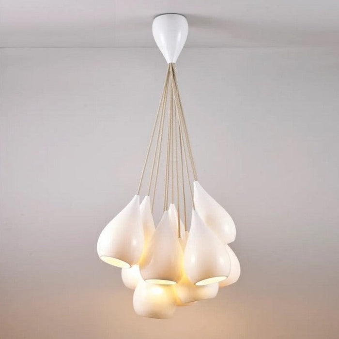 Original BTC  Drop One Grouping of Eleven Pendant - White Gloss