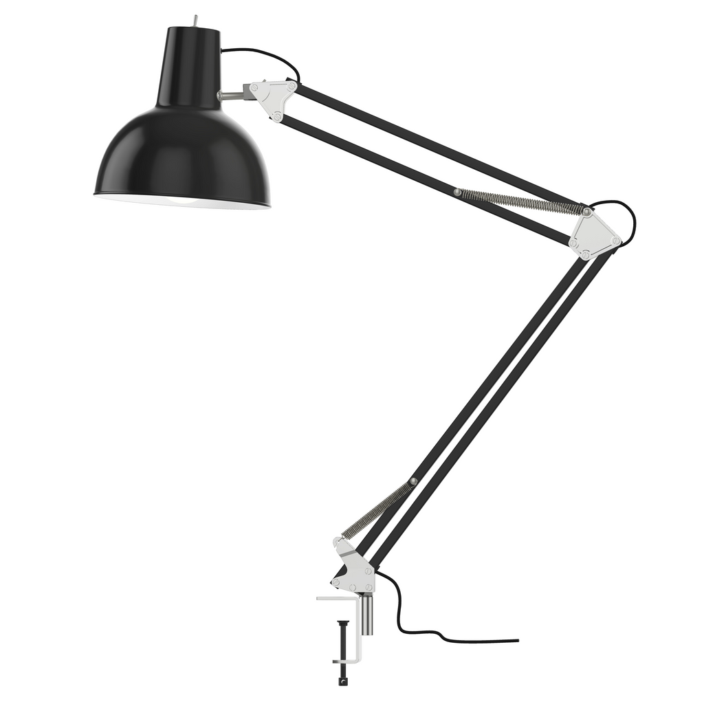 Black clamp lamp hotsell
