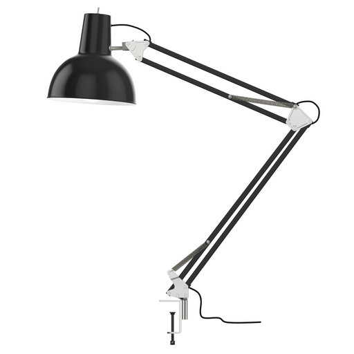 Midgard, Spring Balanced Clamp Lamp, Black