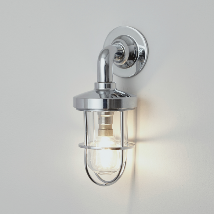 Weatherproof Ship's Mini Well Glass Wall Light